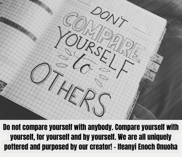 dont compare yourself to others