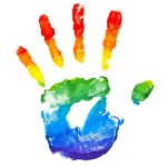 rainbow hand creativity