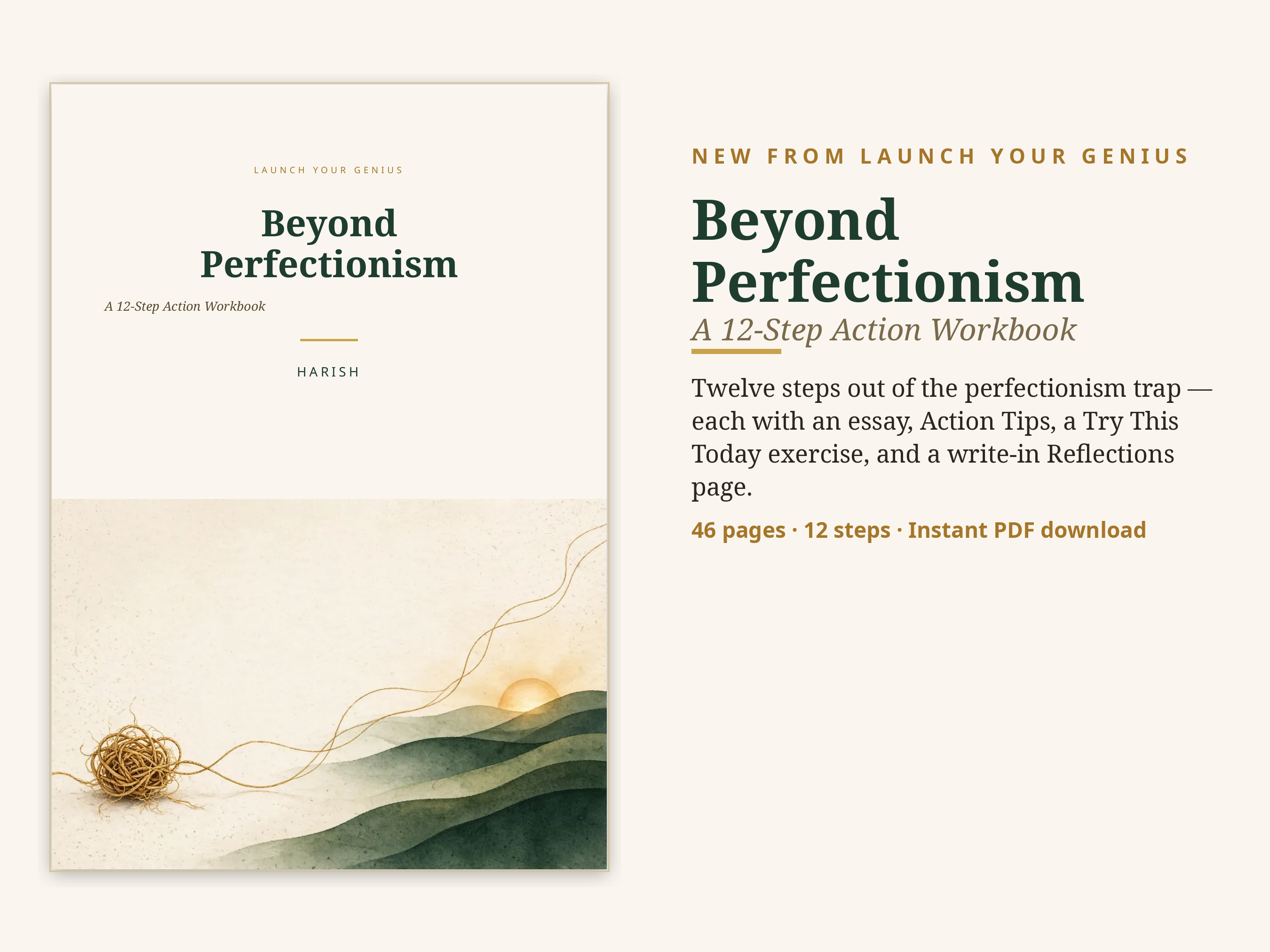 Cover of the book Beyond Perfectionism by Harish